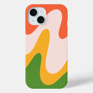 Abstrakte wellige Flüssigkeitsformen iPhone 15 Hül Case-Mate iPhone Hülle