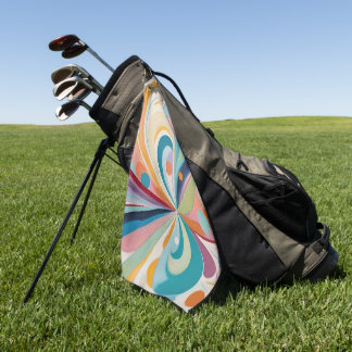 Abstrakte wellige Formen Golfhandtuch