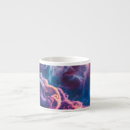 Abstrakte Weltraum-Nebel-Kunst - Farbkosmisch Espressotasse