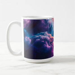 Abstrakte Weltraum-Nebel-Kunst - Farbkosmisch Kaffeetasse