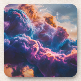 Abstrakte Weltraum-Nebel-Kunst - Farbkosmos Getränkeuntersetzer