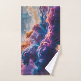 Abstrakte Weltraum-Nebel-Kunst - Farbkosmos Handtuch
