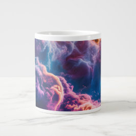 Abstrakte Weltraum-Nebel-Kunst - Farbkosmos Jumbo-Tasse