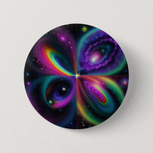 Abstrakte Weltraumkunst Button