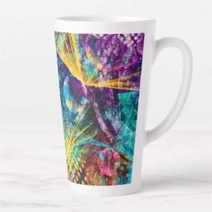 Abstrakte Weltraumlichtshow Milchtasse