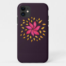 Abstrakte Whimsikfarbene Wasserfarbe Rosa Blume