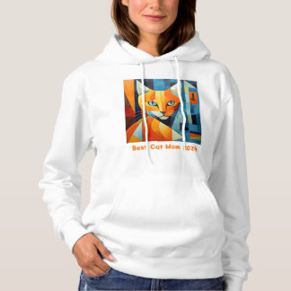 Abstrakte Whiskys: Beste Cat-Mama Hoodie