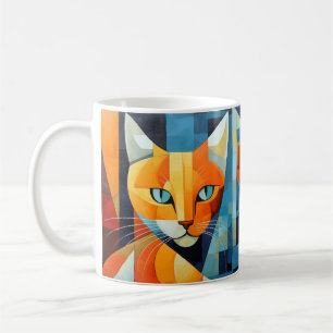 Abstrakte Whiskys: Orange Cat Kaffeetasse