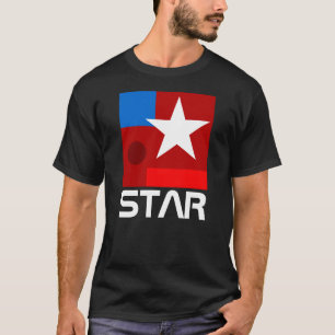Abstrakte White Star-Komposition T-Shirt