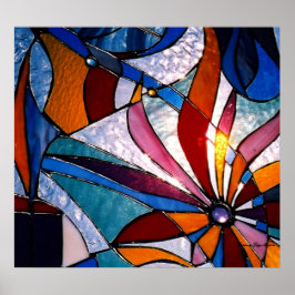 Abstrakte Wildblume Poster