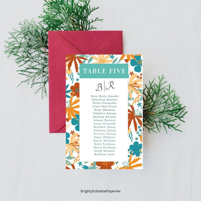 Abstrakte Wildblume von Bloom Retro (Vibrant blooms for every table! 🌼 #RetroCharm)