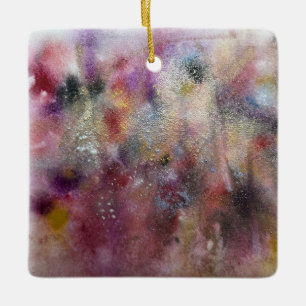 Abstrakte Wildblumen Keramikornament