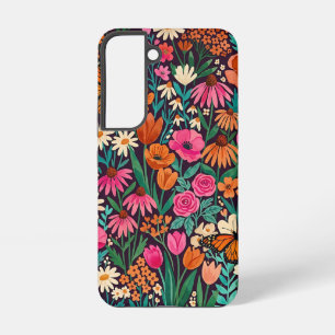 Abstrakte Wildblumen Monarch Samsung Hüllen Galaxy Hülle