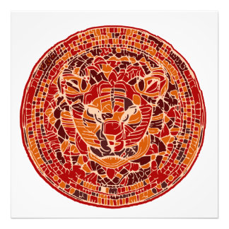 Abstrakte Wildkatze Fotodruck