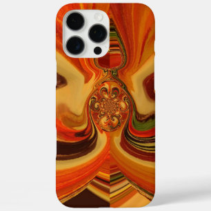 Abstrakte Wirbel im Teardrop Center Kunstdruckerei iPhone 16 Pro Max Hülle
