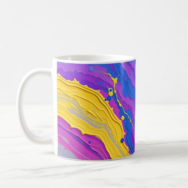 Abstrakte Wirbel Kaffeetasse (Links)