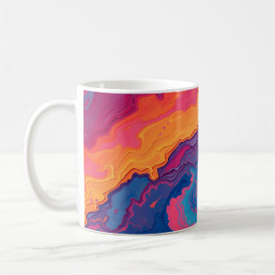 Abstrakte Wirbel Kaffeetasse