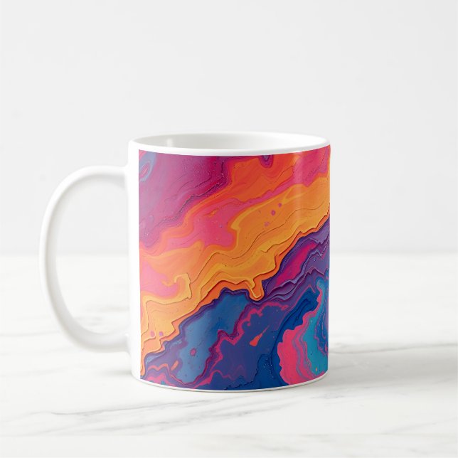 Abstrakte Wirbel Kaffeetasse (Links)