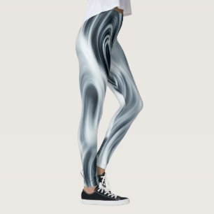 Abstrakte Wirbel mit weichem Wispy-Flown Leggings
