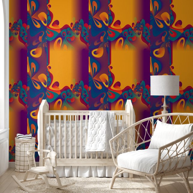 Abstrakte Wirbel - nahtloses Muster 5 Tapete (Kinder)