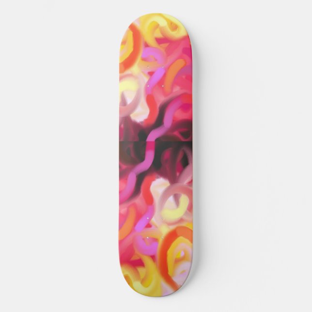 Abstrakte Wirbel Skateboard Deck (Vorderseite)