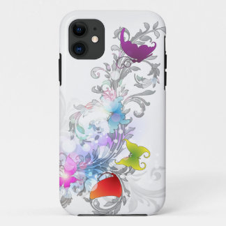 Abstrakte Wirbel und Schmetterlinge Case-Mate iPhone Hülle