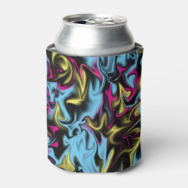Abstrakte Wirbel von Schwarz-Gelb-Rosa-Blau Lila Dosenkühler
