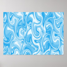 Abstrakte Wirbelkunst - Blau