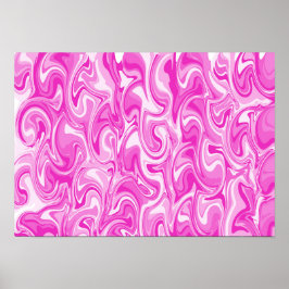 Abstrakte Wirbelkunst - Magenta Poster