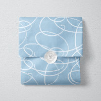 Abstrakte wirbelnde Rebe | Elegante blaue Linienku