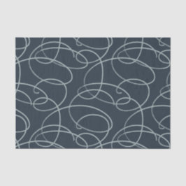 Abstrakte wirbelnde Rebe | Elegante Linienkunst Ko Seidenpapier