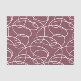 Abstrakte wirbelnde Rebe | Elegante Linienkunst Ma Seidenpapier