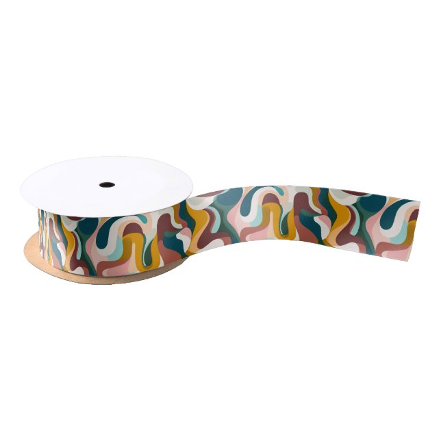 Abstrakte, Wirble Formen Satinband (Spule)