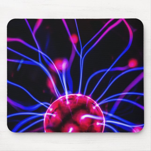 Abstrakte Wissenschafts-Plasma-Ball-Lampe Mouspad Mousepad (Vorne)