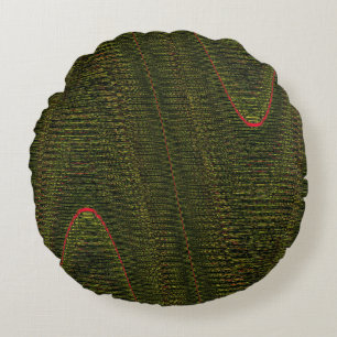 Abstrakte Wölbdecken, grünes Kissen, runden, trock Rundes Kissen