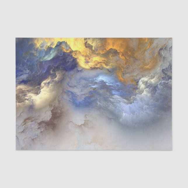 Abstrakte Wolken - Gewebepapier Seidenpapier (Vorderseite)