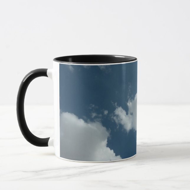 Abstrakte Wolken Himmel Fotografie Tasse (Links)