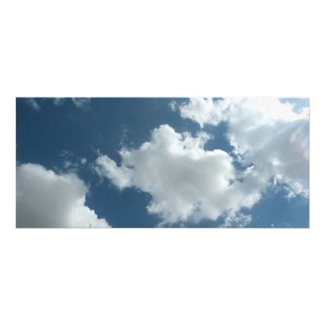 Abstrakte Wolken Himmel Fotografie Werbekarte (Vorne)