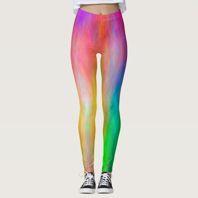 Abstrakte Wolken Leggings (Vorderseite)