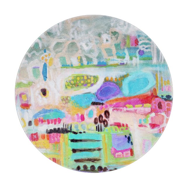 Abstrakte Wolken Schneidebrett (Vorderseite)