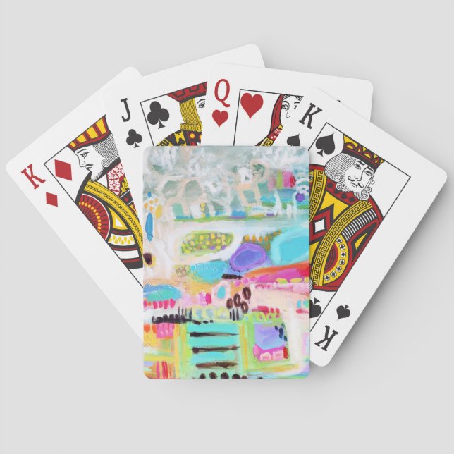 Abstrakte Wolken Spielkarten (Rückseite)