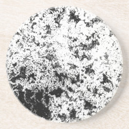 Abstrakte Wolkenbildung in Schwarz und Weiß Getränkeuntersetzer