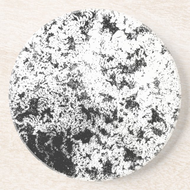 Abstrakte Wolkenbildung in Schwarz und Weiß Getränkeuntersetzer (Vorne)