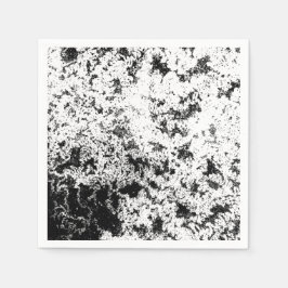 Abstrakte Wolkenbildung in Schwarz und Weiß Serviette