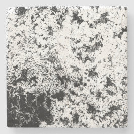 Abstrakte Wolkenbildung in Schwarz und Weiß Steinuntersetzer