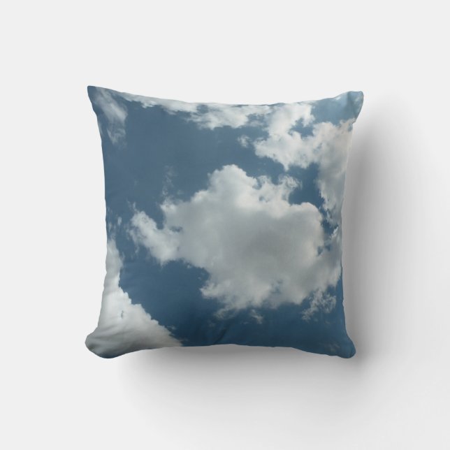 Abstrakte Wolkenhimmel-Fotografie Kissen (Vorderseite)
