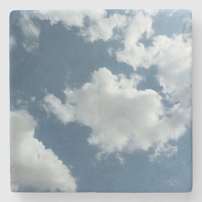 Abstrakte Wolkenhimmel-Fotografie Steinuntersetzer (Vorderseite)