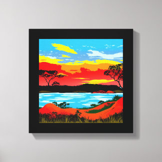 Abstrakte Wüste Hintergrund #5 Canvas Print Leinwanddruck