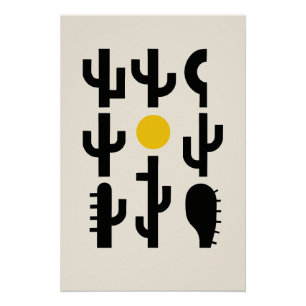 Abstrakte Wüste Poster