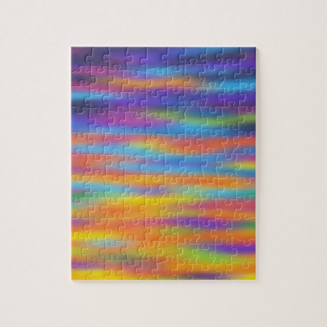 Abstrakte Wüste Sunset Sky Artwork Puzzle (Vertikal)